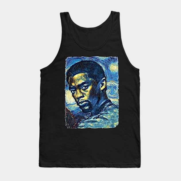 Black Panther Van Gogh Style Tank Top by todos